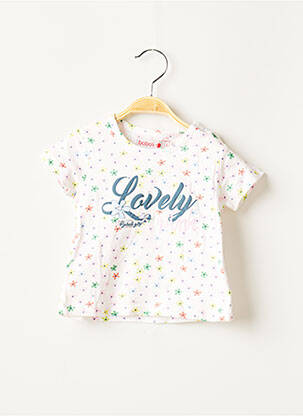 T-shirt coupe droite manches courtes rose BOBOLI fille