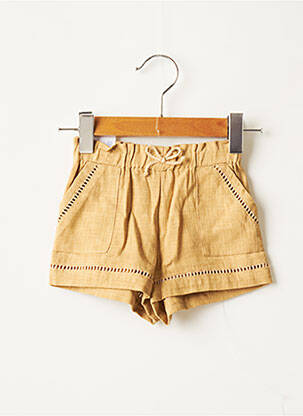Short poches taille élastique beige MAYORAL fille