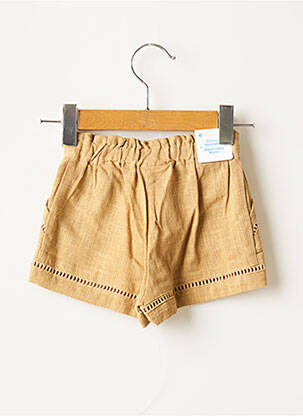 Short poches taille élastique beige MAYORAL fille