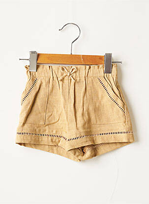 Short poches taille élastique beige MAYORAL fille