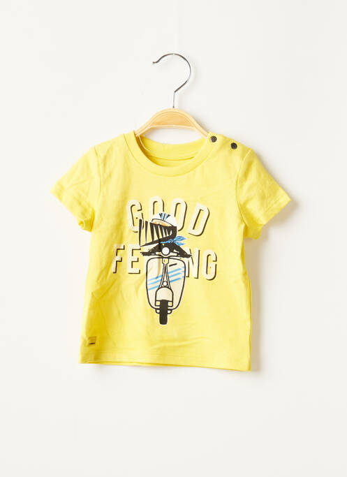 T-shirt tissage jersey manches courtes jaune CATIMINI garcon