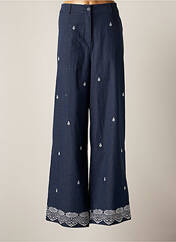 Pantalon large bleu AMY&CLO pour femme seconde vue