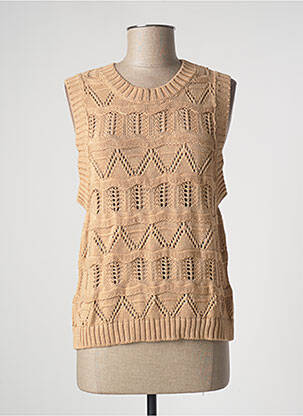 Pull beige AN' GE pour femme