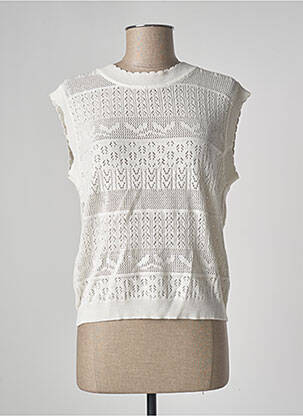 Pull blanc EXQUISS'S pour femme