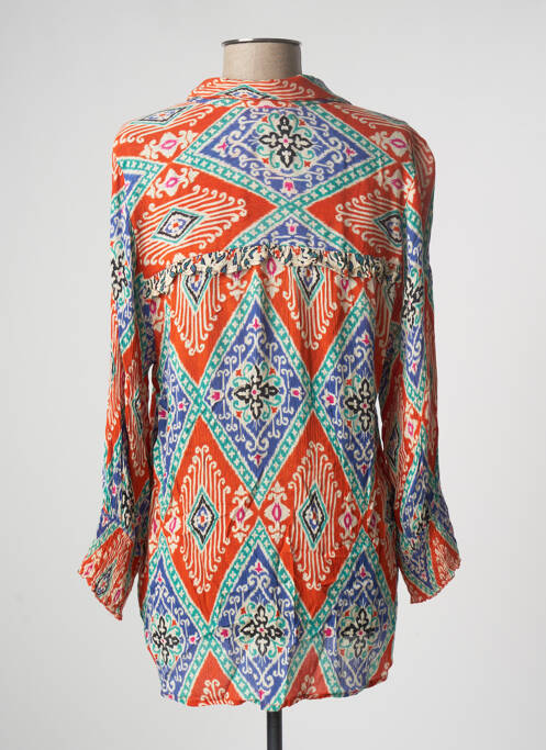 Chemisier orange GOLD&SILVER PARIS pour femme