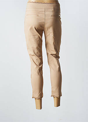 Pantalon 7/8 stretch taille normale marron CHIC ETJEUNE femme