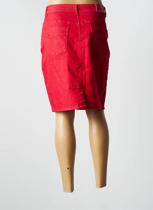 Jupe mi-longue rouge S.QUISE pour femme