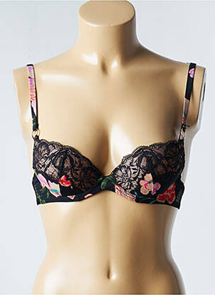 Soutien-gorge effet matière satinée haut soutien-gorge push-up noir AUBADE femme