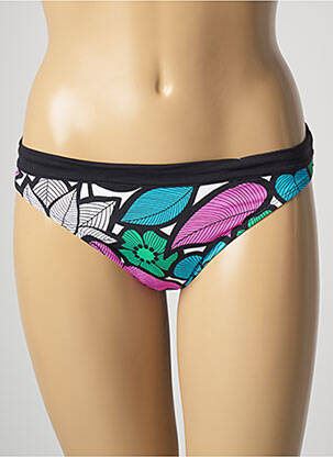 Bas de maillot de bain imprimé fantaisie culotte noir CHERRY BEACH femme