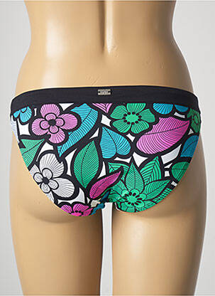 Bas de maillot de bain imprimé fantaisie culotte noir CHERRY BEACH femme