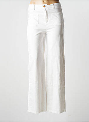 Pantalon droit blanc GRACIELA pour femme