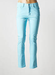 Jeans coupe slim bleu KY CREATION pour femme seconde vue