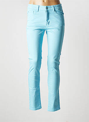 Jeans coupe slim bleu KY CREATION pour femme