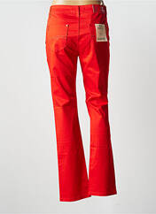 Pantalon droit orange KY CREATION pour femme seconde vue