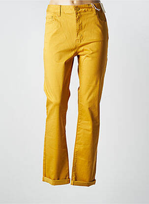 Pantalon slim jaune KY CREATION pour femme
