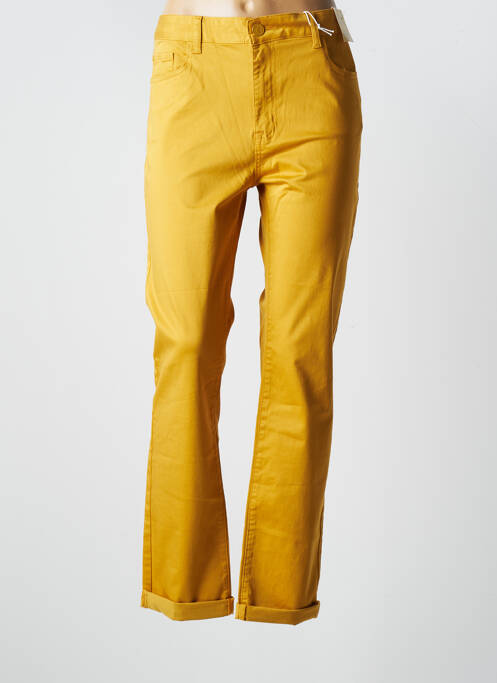 Pantalon slim jaune KY CREATION pour femme
