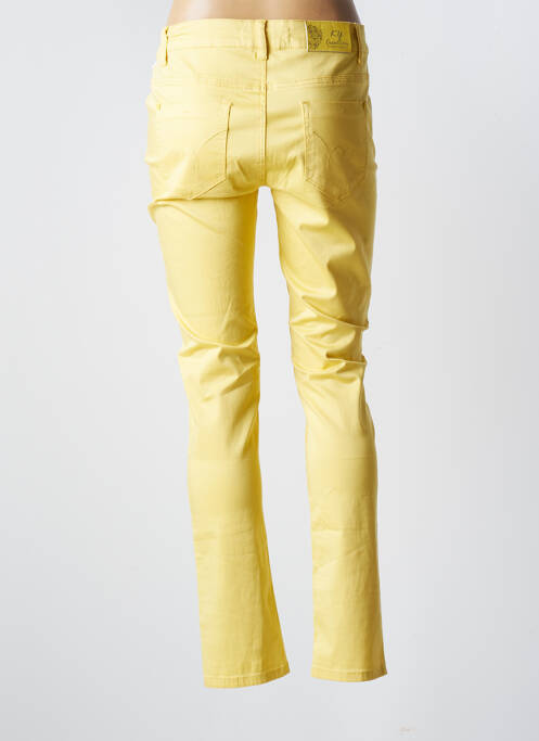 Pantalon slim jaune KY CREATION pour femme