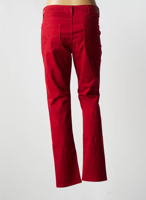 Pantalon slim rouge SOO pour femme
