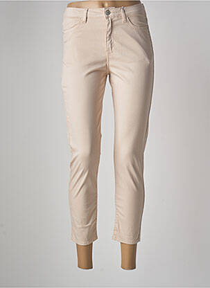 Pantalon 7/8 taille haute taille haute rose KANOPE femme