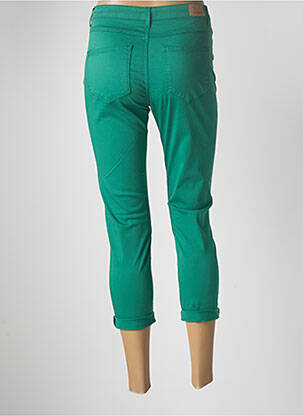 Pantalon 7/8 taille haute taille haute vert KANOPE femme