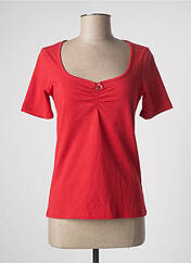 T-shirt rouge BLUTSGESCHWISTER pour femme seconde vue