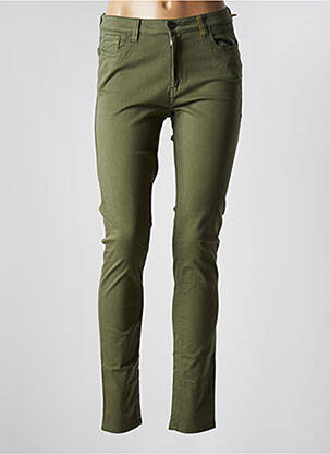 Pantalon slim taille basse taille basse vert COUTURIST femme