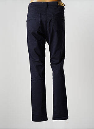 Pantalon slim tissage popeline taille normale bleu COUTURIST femme