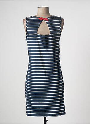 Chemise de nuit imprimé rayures bleu ROSE POMME femme