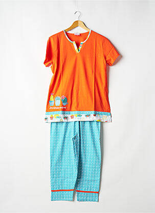 Pyjama orange ROSE POMME pour femme