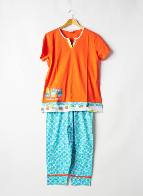 Pyjama orange ROSE POMME pour femme