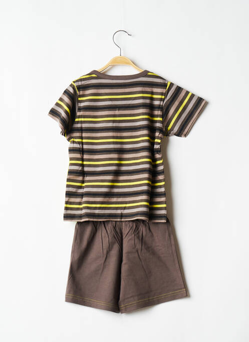 Pyjashort taille élastique marron ROSE POMME enfant