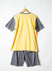 Pyjashort jaune ROSE POMME pour homme seconde vue