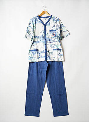 Pyjama col v bleu ROSE POMME homme