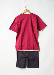 Pyjashort rouge ROSE POMME pour homme seconde vue