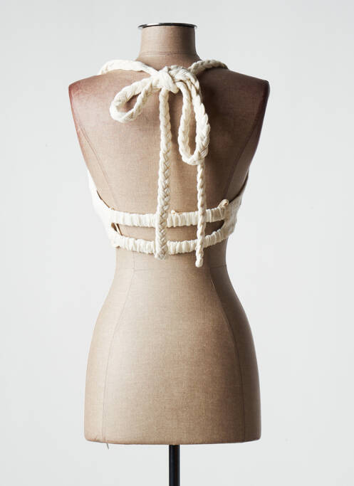 Top beige CHRISTELLE NIMA pour femme