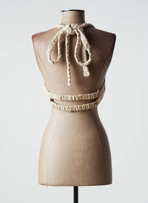 Top beige CHRISTELLE NIMA pour femme