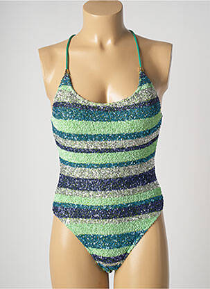 Maillot de bain 1 pièce haut bandeau haut bandeau vert PIN UP femme