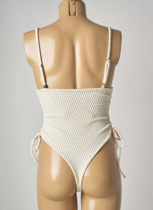 Maillot de bain 1 pièce beige BAIN DE MER SAINT TROPEZ femme