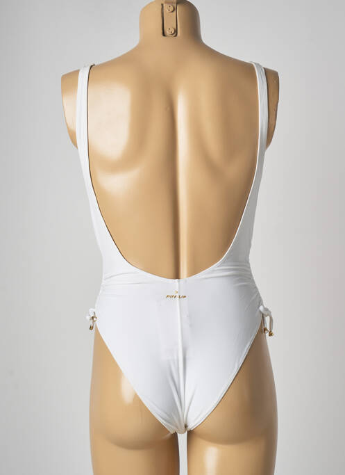 Maillot de bain 1 pièce blanc PIN UP pour femme