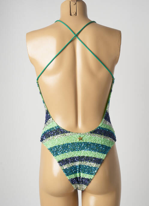 Maillot de bain 1 pièce vert PIN UP pour femme