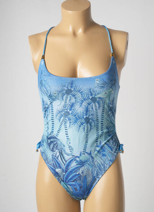 Maillot de bain 1 pièce haut bandeau haut bandeau bleu PIN UP femme