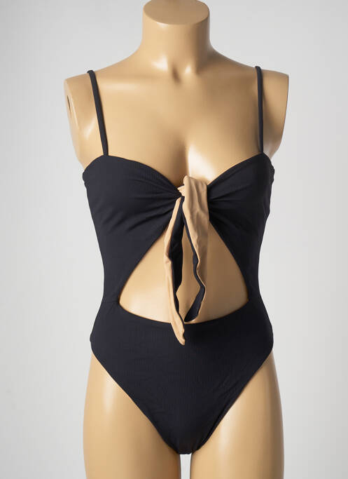 Maillot de bain 1 pièce haut bandeau haut bandeau noir BAIN DE MER SAINT TROPEZ femme