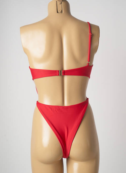 Maillot de bain 1 pièce haut bandeau haut bandeau rouge BAIN DE MER SAINT TROPEZ femme