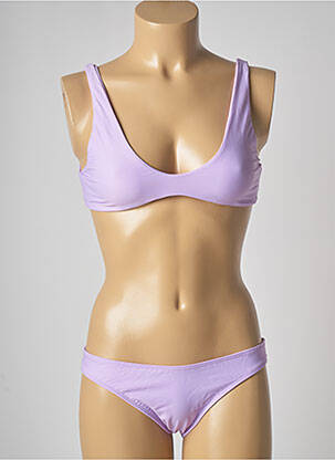 Maillot de bain 2 pièces culotte brassieres violet BAIN DE MER SAINT TROPEZ femme