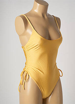 Maillot de bain 1 pièce haut soutien-gorge emboitant haut soutien-gorge emboitant jaune BAIN DE MER SAINT TROPEZ femme