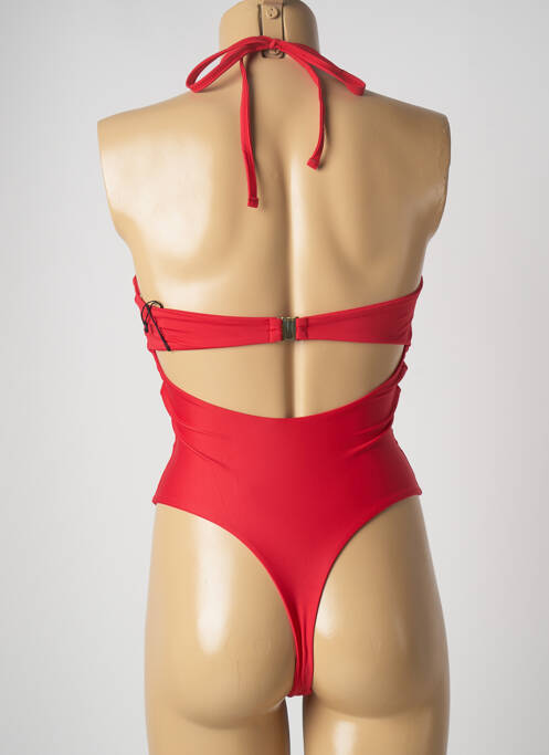 Maillot de bain 1 pièce rouge BAIN DE MER SAINT TROPEZ pour femme