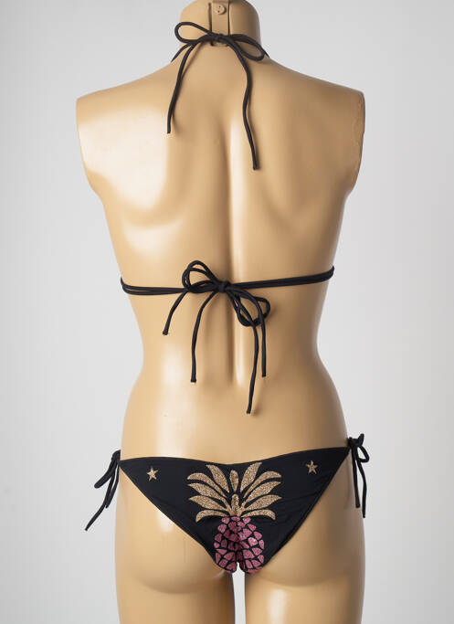 Maillot de bain 2 pièces noir PIN UP pour femme