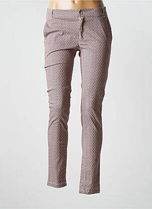 Pantalon slim taille basse taille basse orange AKELA KEY femme