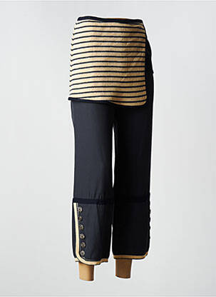 Pantalon 7/8 stretch taille normale bleu ENJOY femme