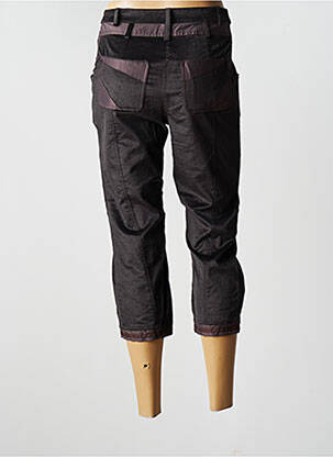 Pantacourt stretch taille normale marron FILLE DES SABLES femme